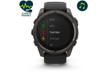 Montre connectée Garmin Fenix 8 Solar Sapphire Titane 51mm