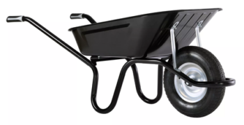 Brouette Haemmerlin Aktiv Excellium peinte noire roue gonflée 100 L