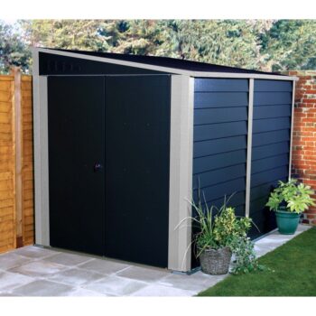 Garage à motos en métal anthracite 5,3m² Titan 960 TRIMETALS