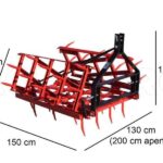 Herses à dents fixes série lourde AgriEuro EPP40 – Porté / Tracté – 40 dents refermables – 200 cm