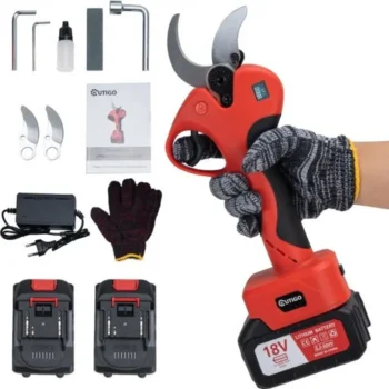 Sécateur Sans Fil OUTIGO – 40 mm avec 2 Batteries 3.0Ah et Affichage LED